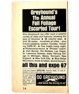 1967 Greyhound Bus Lines Advertisement Vintage Montreal Exposition F6M - $368.75 MXN
