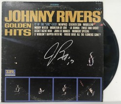 Johnny Rivers Signed Autographed &quot;Golden Hits&quot; Record Album - COA Card - £46.98 GBP