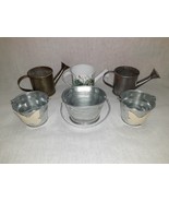 Miniature Watering Cans and Miniature Tin Buckets  - $24.70 CAD
