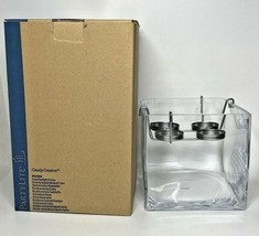 PartyLite Clearly Creative Cube Tealight Holder Retired NIB P11D/P91983 - $44.99