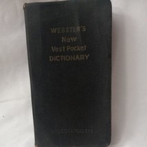 Vintage 1951 Webster&#39;s New Vest Pocket Dictionary Rare Book Reference Education - £14.01 GBP