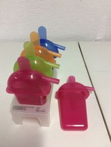 5PCS Frozen Popsicle Molds &amp; Tray Ice Cream Pop Maker Freezer Tray Fruit... - $12.95