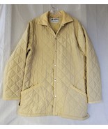 Husky Womens Beige Quilted Jacket England Tostock Size 40 US 10 Vintage - £21.23 GBP