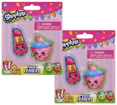 Shopkins 2 pk puzzle eraser toy figure set - 2 pack - $185.46 MXN