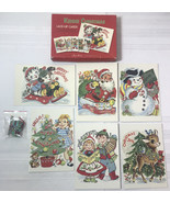 vintage kiddie christmas lace-up cards - $657.32 MXN