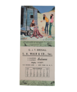 Vtg Advertising Calendar Card December 1956 Brown &amp; Bigelow Hillbilly Ep... - $183.56 MXN