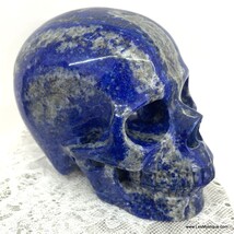 Large Lapis Lazuli Crystal Skull Spiritual Power Psychic Work Automatic ... - $695.00
