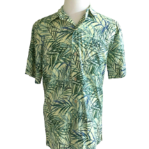 Island Republic Men&#39;s Hawaiian Style Shirt Size M Medium Palm Leaves Beachwear - £35.74 GBP