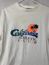 Vintage California Athletic Club T Shirt Single Stitch Beach Surf Large USA 90s - £23.56 GBP