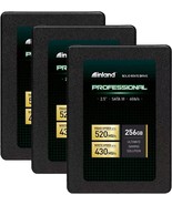 INLAND Professional 3 Pack 256GB SSD SATA III 6Gb/s 2.5&quot; 7mm TLC 3D NAND - $128.53