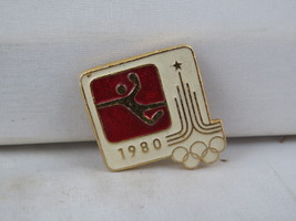 Vintage Summer Olympic Pin - Moscow 1980 Handball Event - Stamped Pin - $15.00