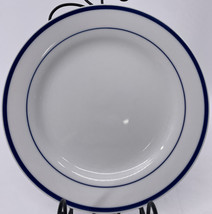 Oneida Maitre D&#39; Individual 9 in Salad Plate Blue Bank Around Edge, Blue... - $14.84