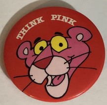 Pink Panther Think Pink Pinback Button  J3 - $4.94