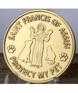 Saint Francis Of Assisi Patron St Of Pets Bronze Token Coin Medallion Pr... - £1.70 GBP
