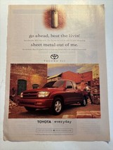 1998 Toyota Tacoma 4x2 Pickup Truck Vintage Magazine Print Ad Beat the Livin - £5.41 GBP