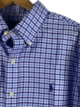 Ralph Lauren Shirt Size Large Mens Performance Button Down Blue &amp; White ... - £58.66 GBP