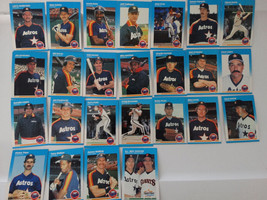 1987 Fleer Houston Astros Team Set Of 27 With Update Baseball Cards - £2.75 GBP