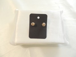 INC 3/8&quot; Gold Tone Knot Stud Earrings M819 - $6.21