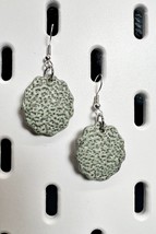Handmade Ceramic Earrings: Sage - Sand - £11.86 GBP