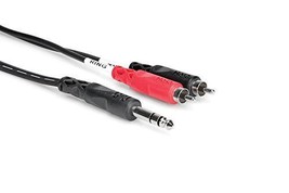 - - Stereo 1/4&quot; Male To 2 Rca Male Y-Cable - 6.6 Ft. - £20.39 GBP