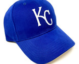 MLB KANSAS CITY ROYALS KC LOGO ROYAL BLUE ADJUSTABLE CURVED BILL HAT CAP... - $16.10