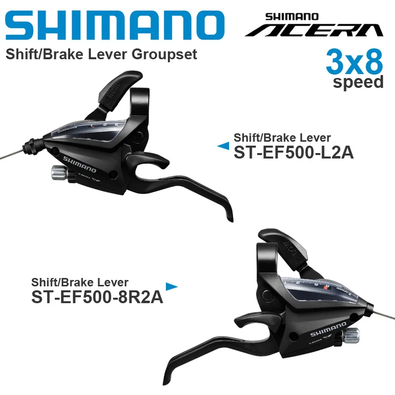 New SHIMANO ACERA EF500 3x8v Groupset- EZ FIRE PLUS Shift/Brake Lever - ... - $99.78