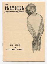 Playbill Gian Carlo Menotti&#39;s Saint of Bleecker Street Opening Night 1954  - $27.72