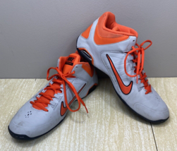 NIKE Air Visi Pro 4 IV Gray Orange Basketball Shoes 599556-006 Men’s Siz... - $28.05