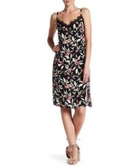 Bobeau Size XS Black Floral Lace Trim Spagetti Strap Sleeveless Dress %1... - $17.15 CAD