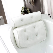 Luxury Waterproof Foam Bathtub Pillow Headrest Back Spa Suction Cushion ... - $370.92 MXN