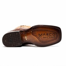 TUCSON Genuine Caiman Belly Skin Cowboy Boot from the Western Collection Aged Ma image 5