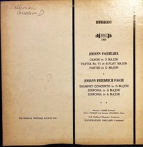 Trumpet Concerto Johann Friedrich Fasch Canon D Major Pachelbel VG+ PET ... - £10.60 GBP