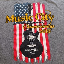 Gildan Dryblend Music City Championship 2019 Men's Gray Graphic T-Shirt Size M image 4