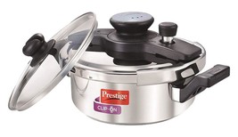 Prestige Clip On Stainless Steel Pressure Cooker with Glass Lid, 3 Litres, Silve - £127.49 GBP