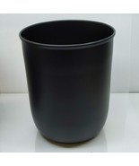 Lot of 2 Threshold Solid Matte Black Bathroom Wastebasket 10&quot;x9&quot; x 8&quot; Wa... - $38.01 CAD
