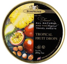 Simpkins- Tropical Fruit drops -200g  - $4.50