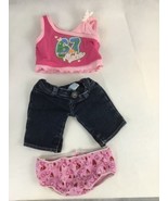 Build A Bear Workshop Jean Pant,  Summer Tamk  Top and Under Garment - £9.00 GBP