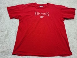Detroit Red Wings Embroidered Lee Sport T-Shirt XL Vintage 90s Made In USA Tee - £6.28 GBP