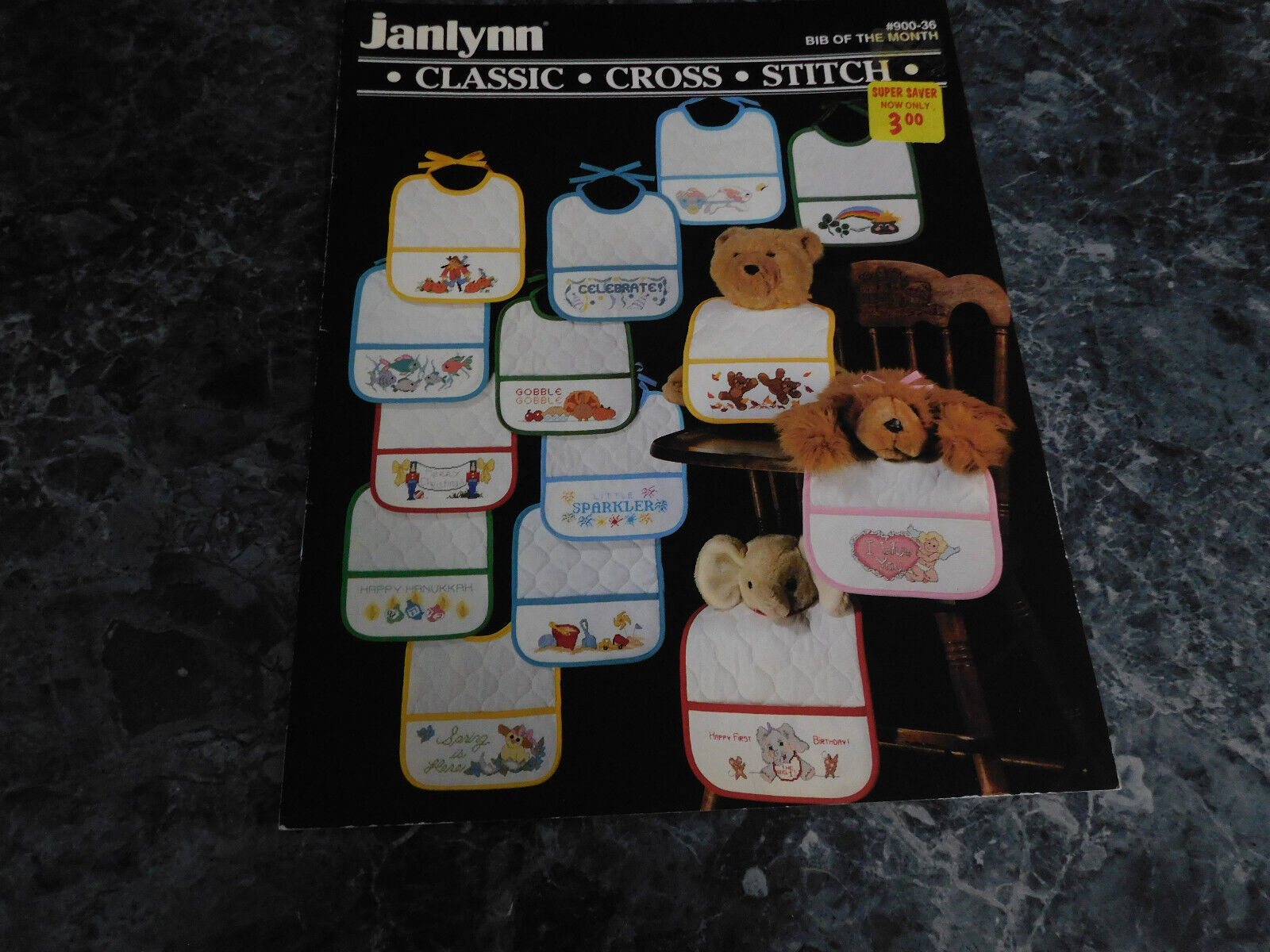 Bib of the Month Classic Cross Stitch Janlynn 900-36 - £3.13 GBP