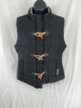 Legendary Whitetails Puffer Vest Womens SM Black Zip Toggle Button Gorpcore - £18.62 GBP