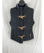 Legendary Whitetails Puffer Vest Womens SM Black Zip Toggle Button Gorpcore - $23.74