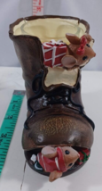 Yankee Candle Christmas Mice in Boot Votive Candle Holder Night Before Xmas - $14.85