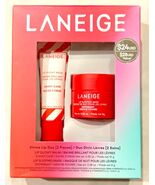 Laneige Divine Lip Duo Peppermint Sleeping Mask &amp; Candy Cane Lip Glowy B... - $50.19 CAD