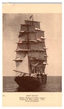 Ship Panay by Stephen P Bray from photograph 1877 Boat Postcard  - £7.70 GBP