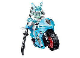 MV Blizzard Samurai Ninjago with Blue Motorcycle Minifigure US Shipping Warehous - $8.37