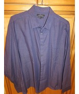 Marc Anthony Men&#39;s Button Down Dress Shirt Navy Blue XXL - €14,47 EUR