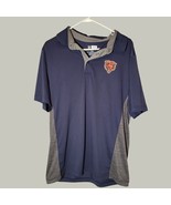 Chicago Bears Polo Shirt Large Mens NFL Navy Blue Short Sleeve NFL Merch... - $13.75