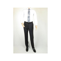 Men's Suit Wool Cashmere Georgio Cosani Two Buttons 910-04 Gray Pinstripe image 7