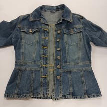 North Crest RN#56952 Women's Blue Full Button Denim Jacket Pockets Size S (6-8) image 12