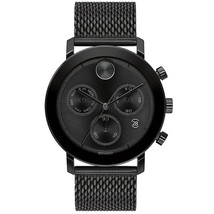 Movado Men&#39;s Bold Evolution Black Dial Watch - £383.54 GBP